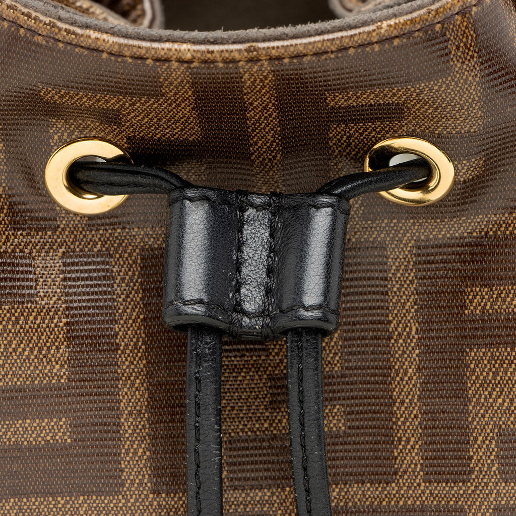 Fendi FF Spalmati Mon Tresor Grande Shoulder Bag