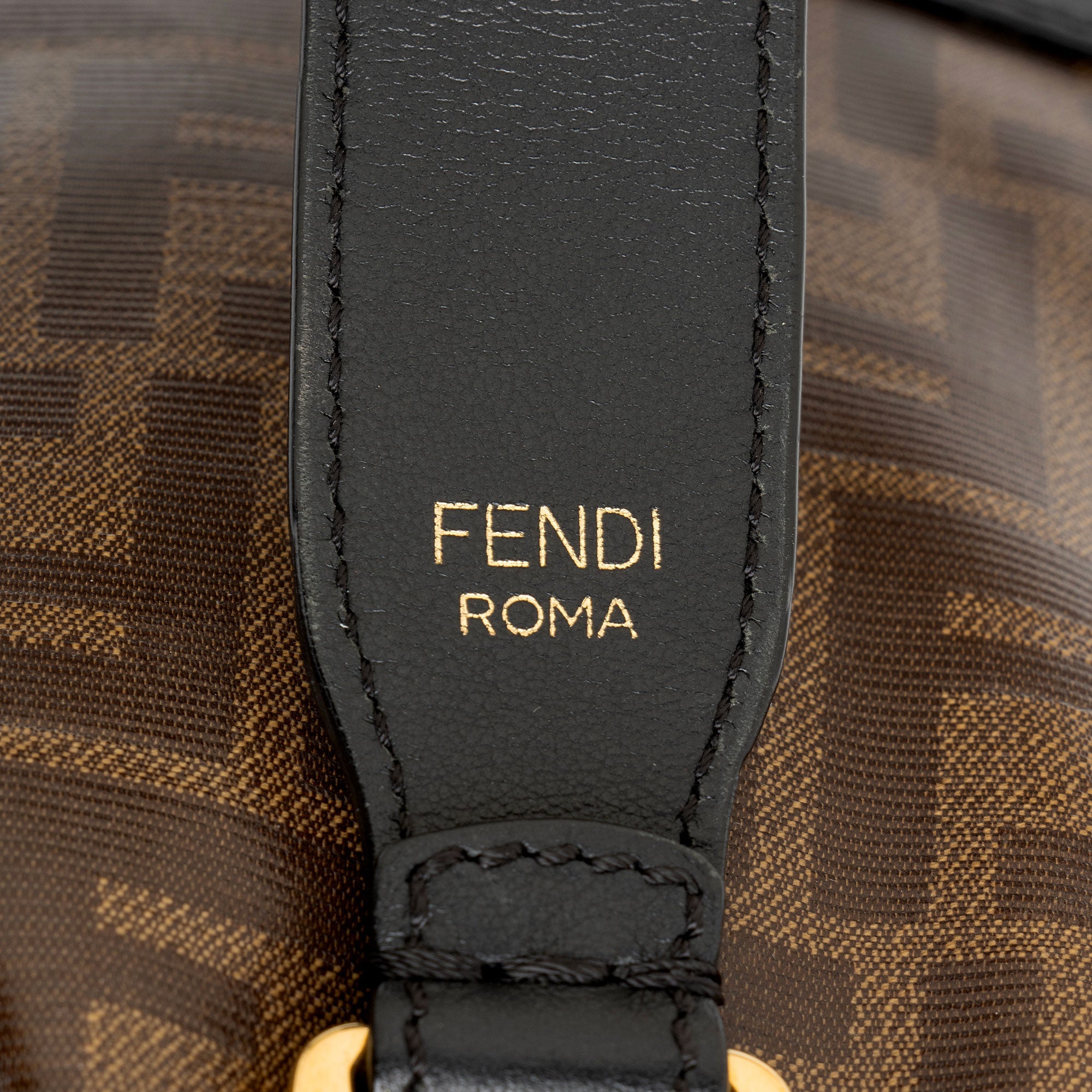 Fendi FF Spalmati Mon Tresor Grande Shoulder Bag