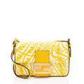 Fendi x Sara Coleman Leather FF Vertigo 1997 Baguette Mini Shoulder Bag