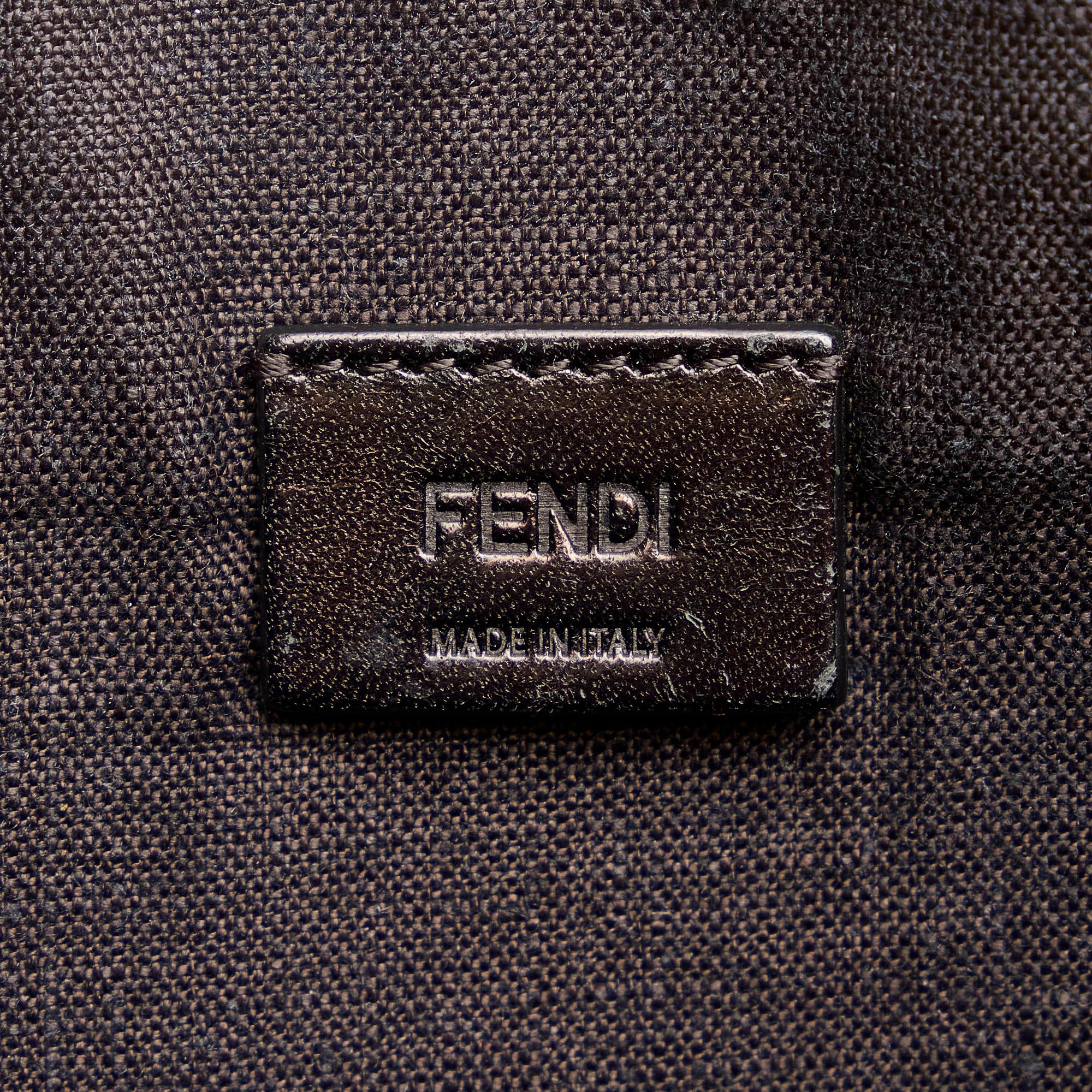 Fendi Face Leather Clutch Bag (SHG-31207)