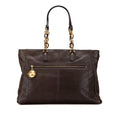 Fendi Iridescent Leather Chain Tote