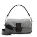 Fendi Knit Cashmere Baguette Shoulder Bag