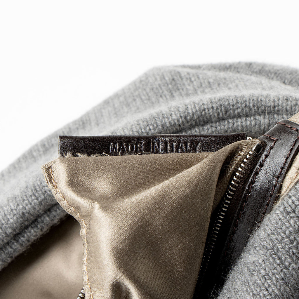 Fendi Knit Cashmere Baguette Shoulder Bag