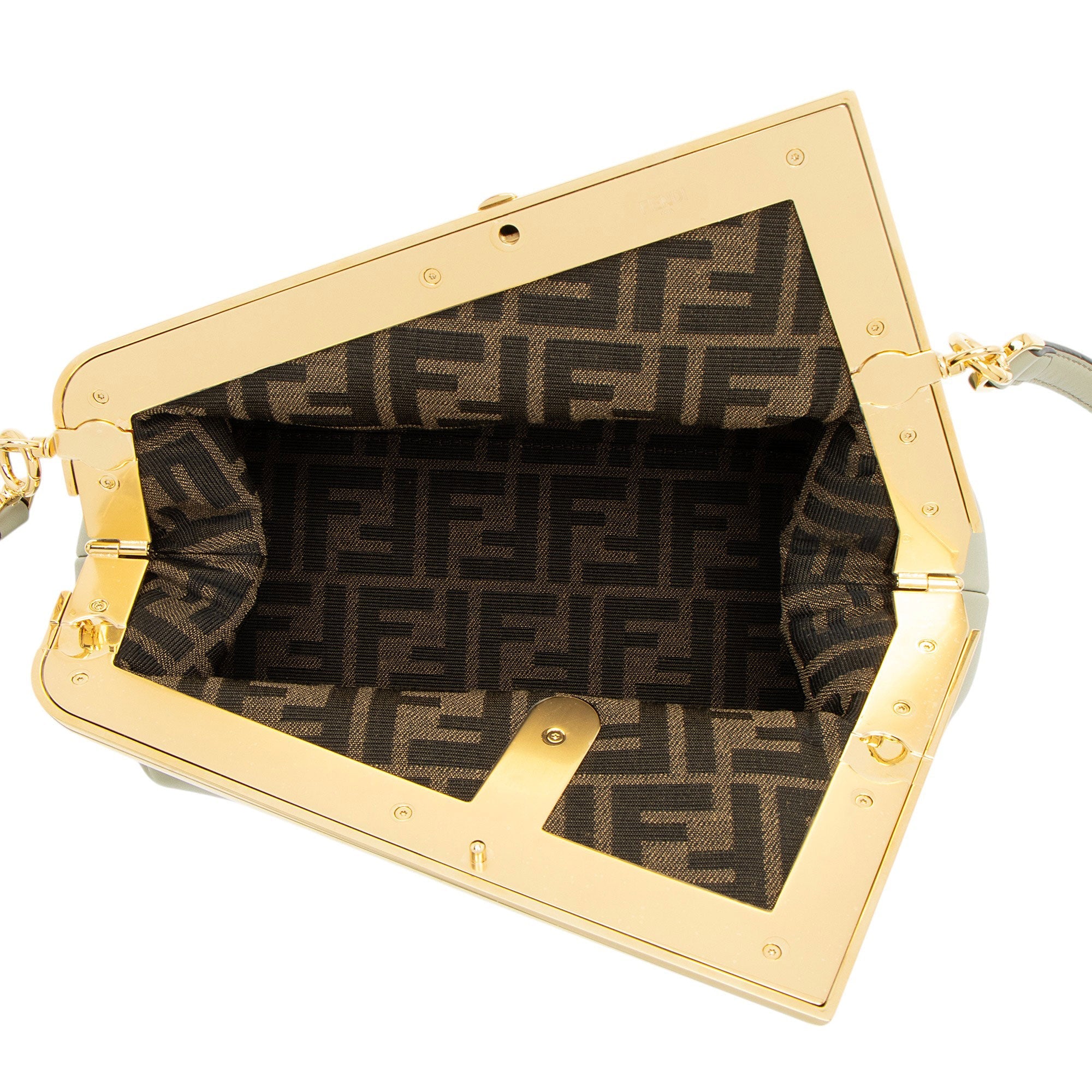 Fendi Lambskin Fendi First Medium Shoulder Bag