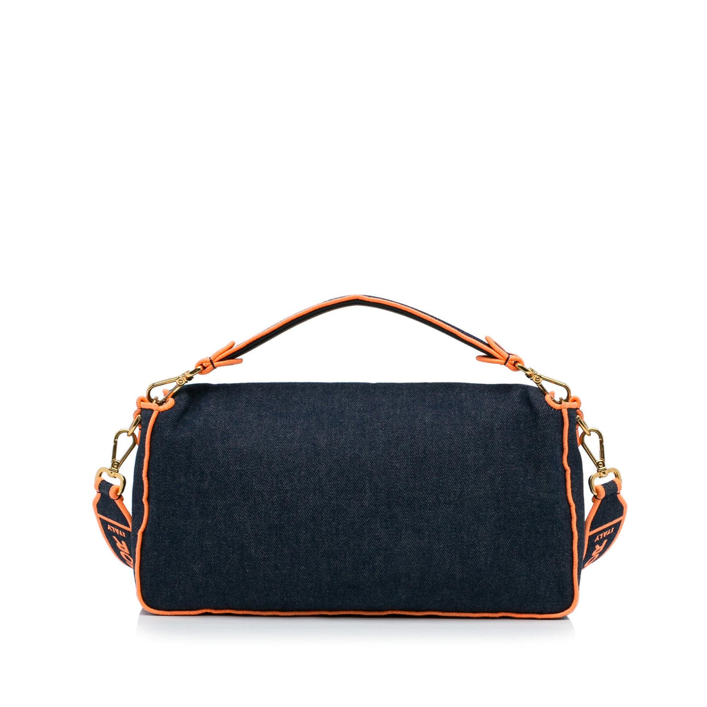 Fendi Large Denim Baguette Bag (SHG-zrIjdA)