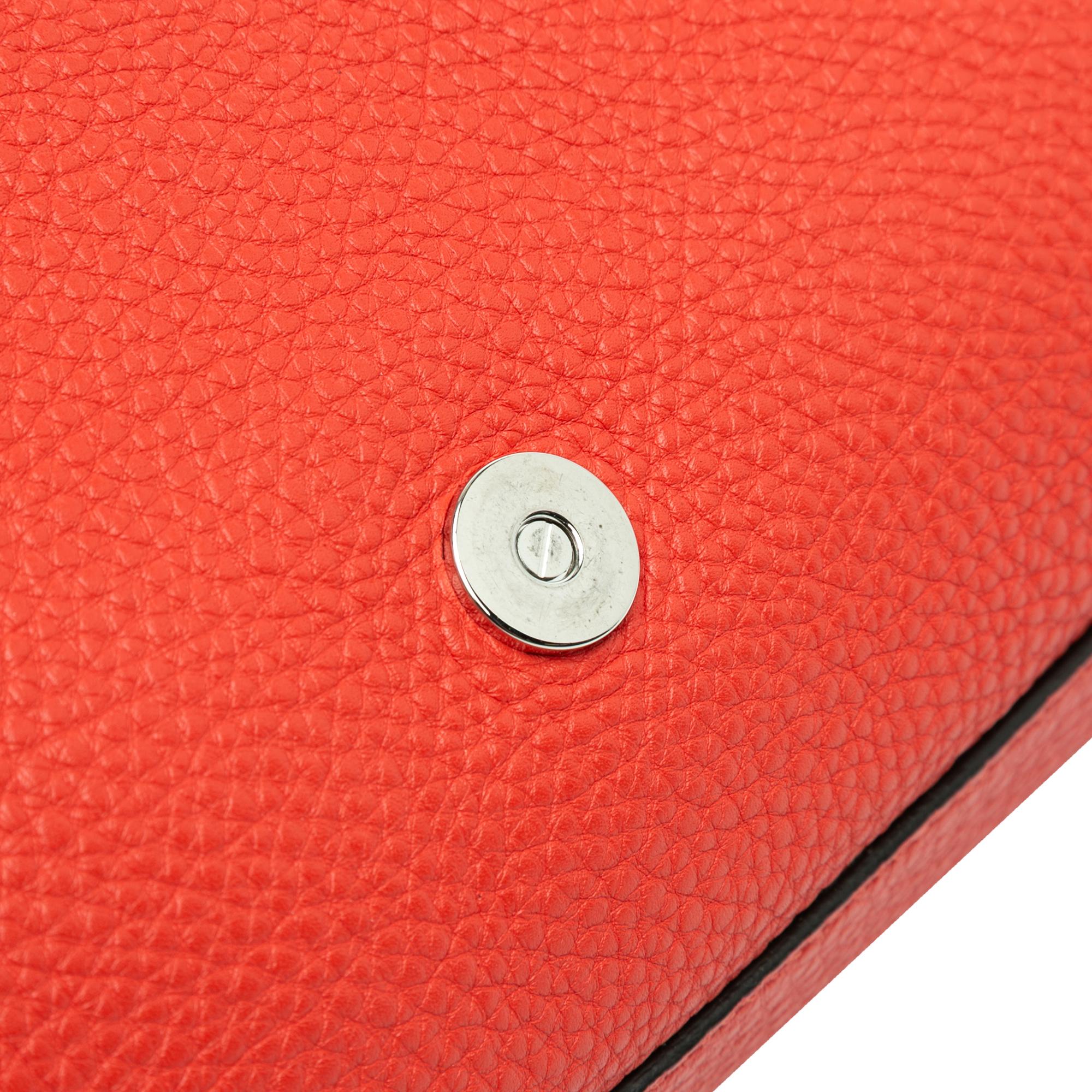 Fendi Large Leather Selleria Baguette Satchel