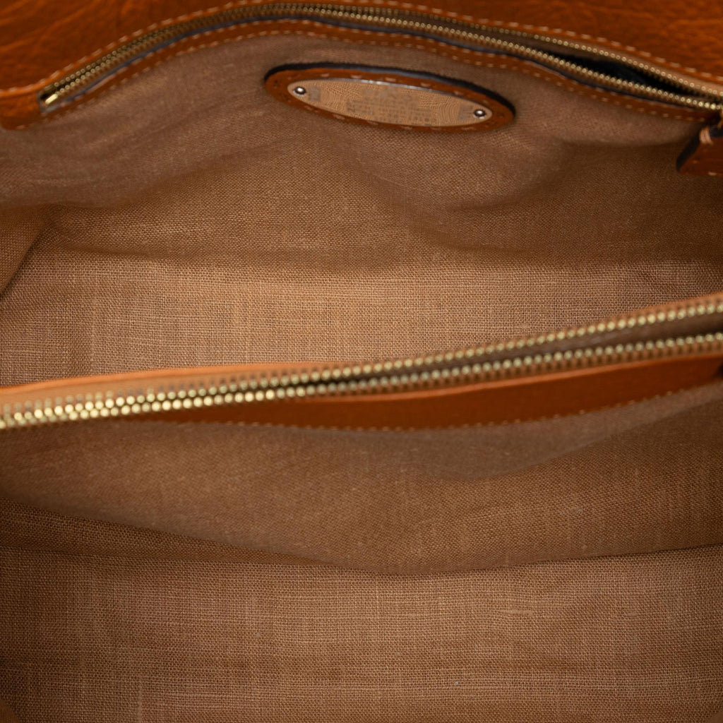 Fendi Large Leather Selleria Linda Handbag