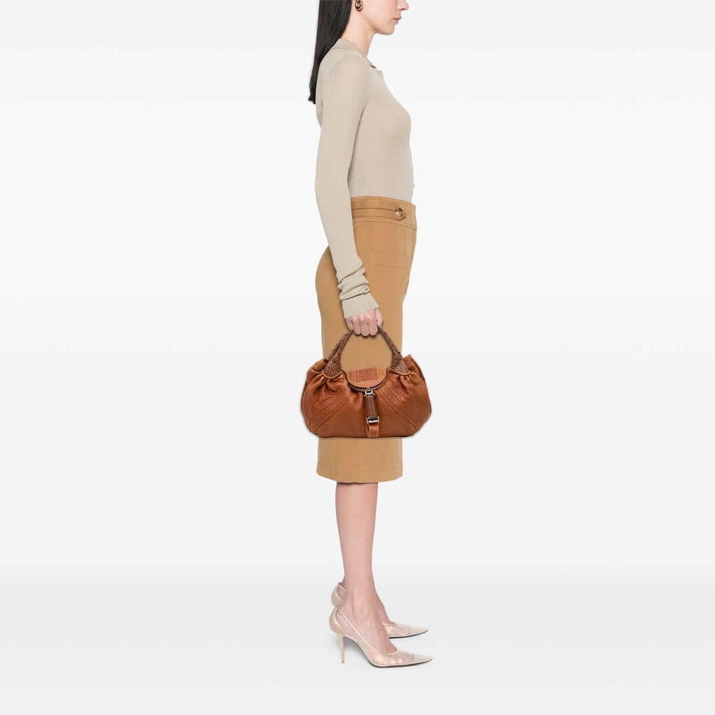 Fendi Large Leather Spy Handbag