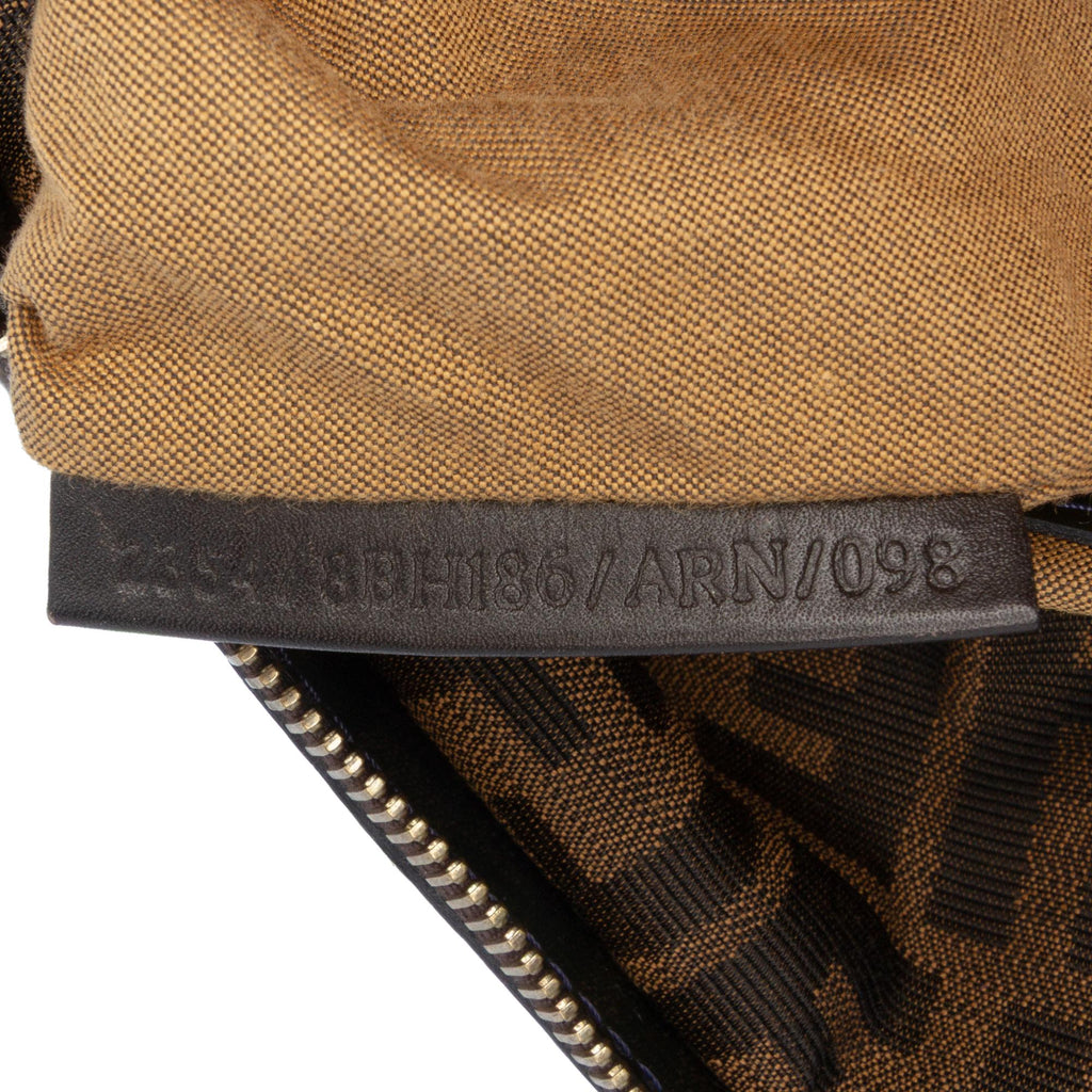 Fendi Large Zucca Canvas Chef Shoulder Bag