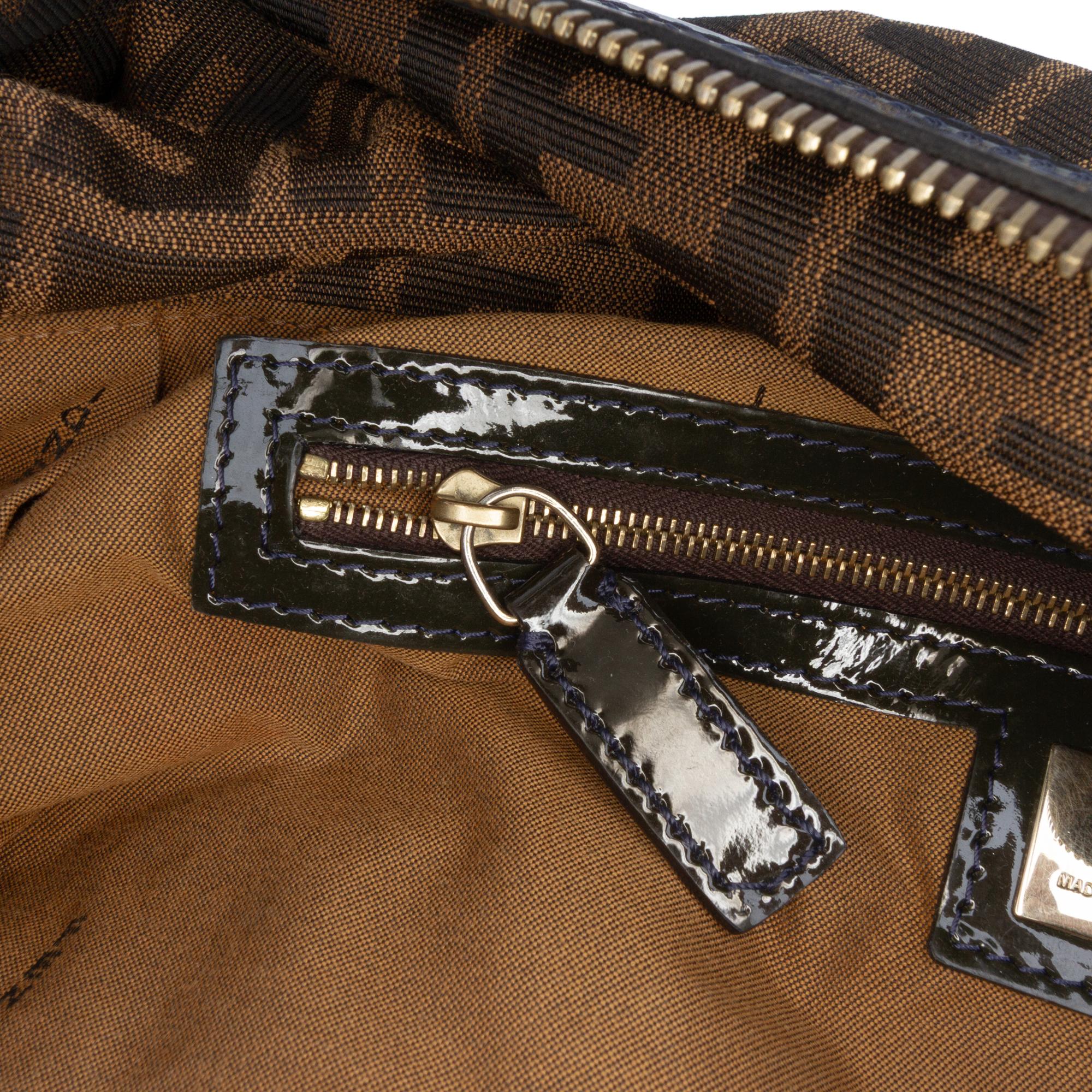 Fendi Large Zucca Canvas Chef Shoulder Bag