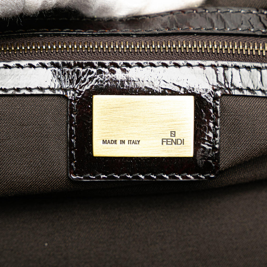 Fendi Large Zucca Canvas Chef Shoulder Bag