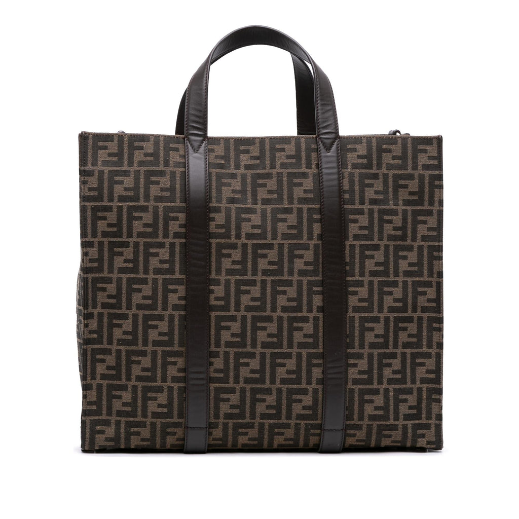 Fendi Large Zucca Canvas Shopper Tote