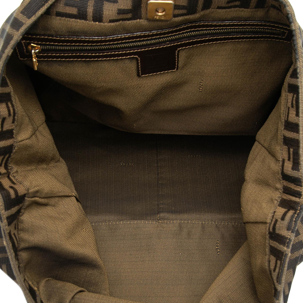 Fendi Large Zucca Canvas Twins Tote