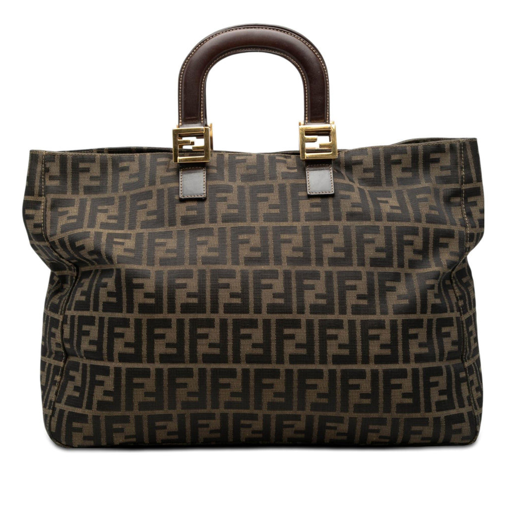 Fendi Large Zucca Canvas Twins Tote