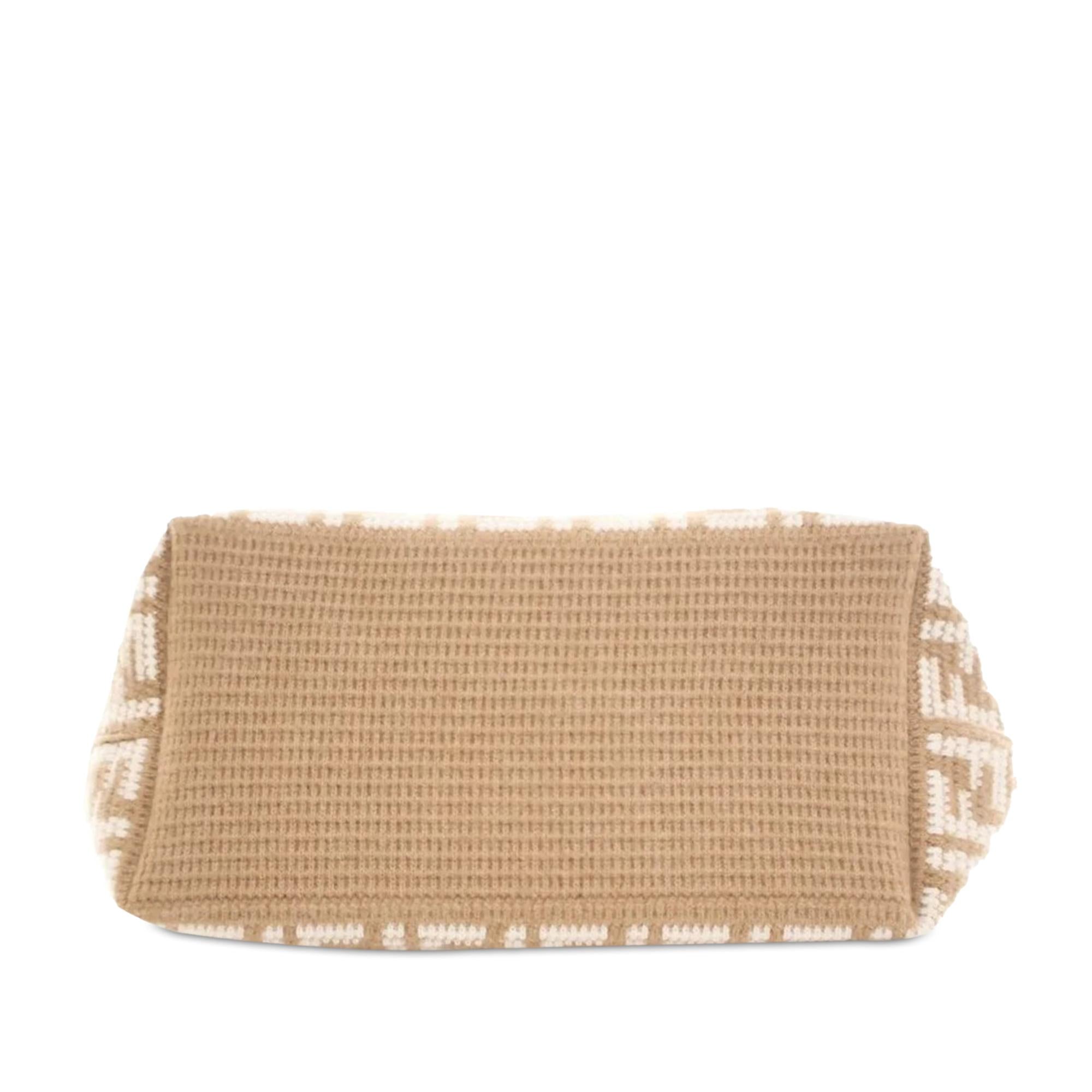 Fendi Large Zucca Cashmere Shopper Tote (SHG-BVm1Iv)