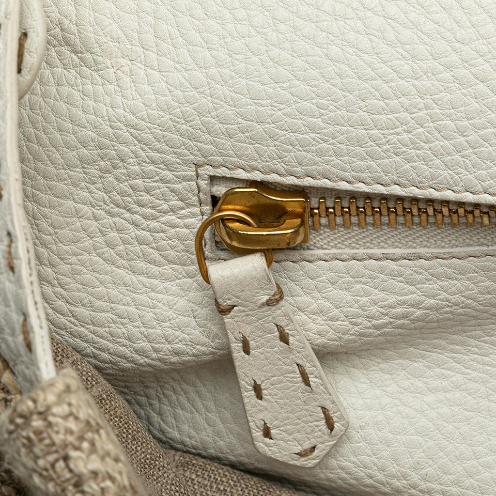 Fendi Large Zucca Corda Iconic Peekaboo Satchel