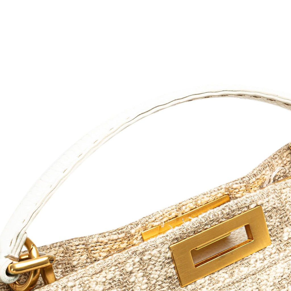 Fendi Large Zucca Corda Iconic Peekaboo Satchel