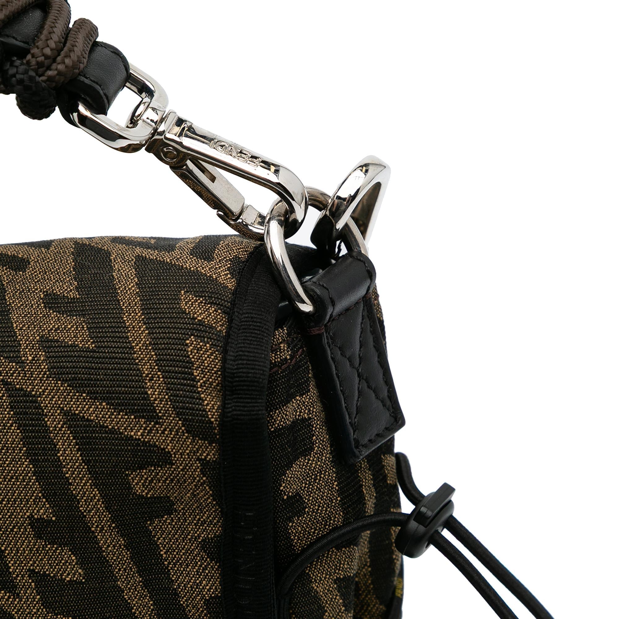 Fendi Large Zucca Vertigo Mesh Baguette Satchel
