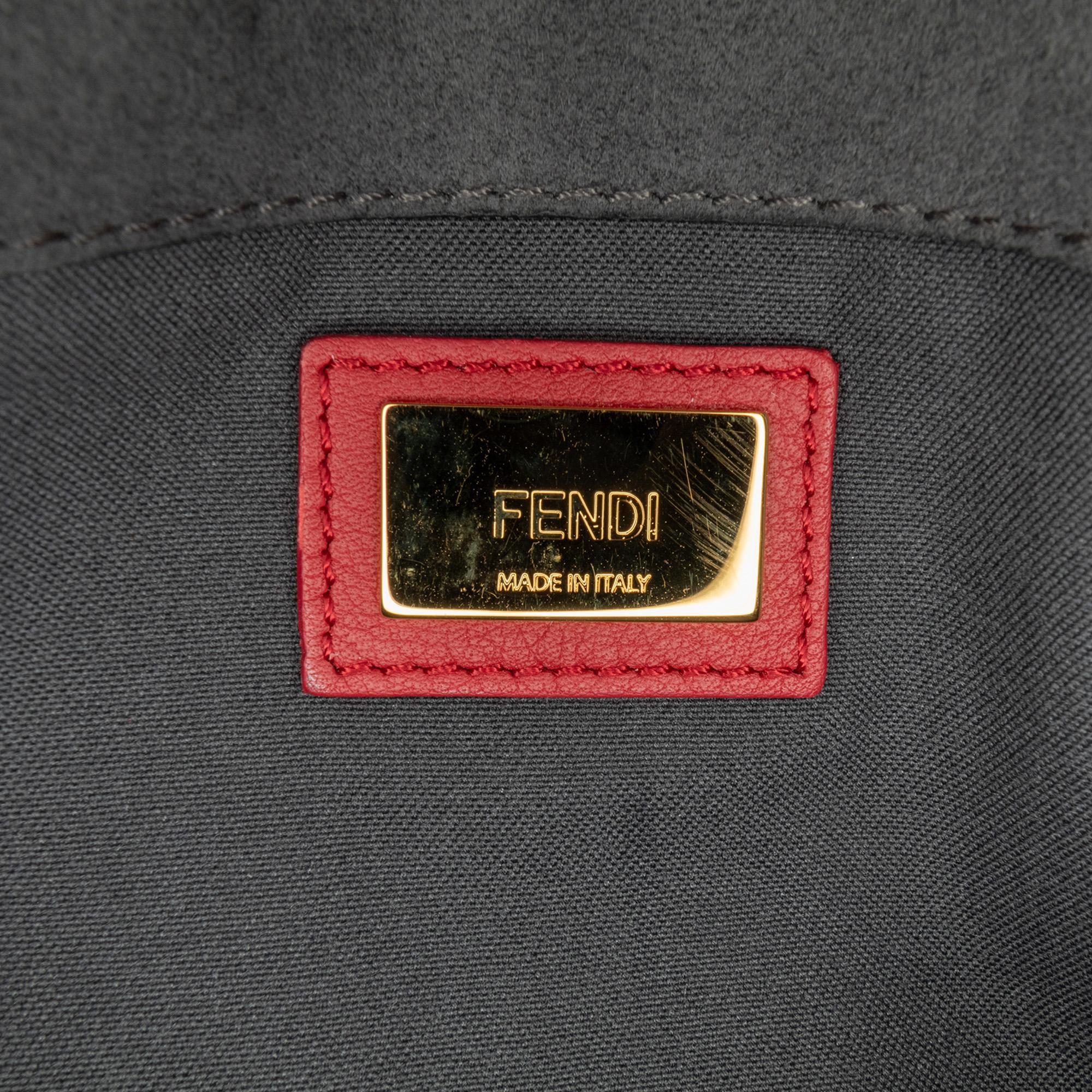 Fendi Leather 3Baguette Shoulder Bag