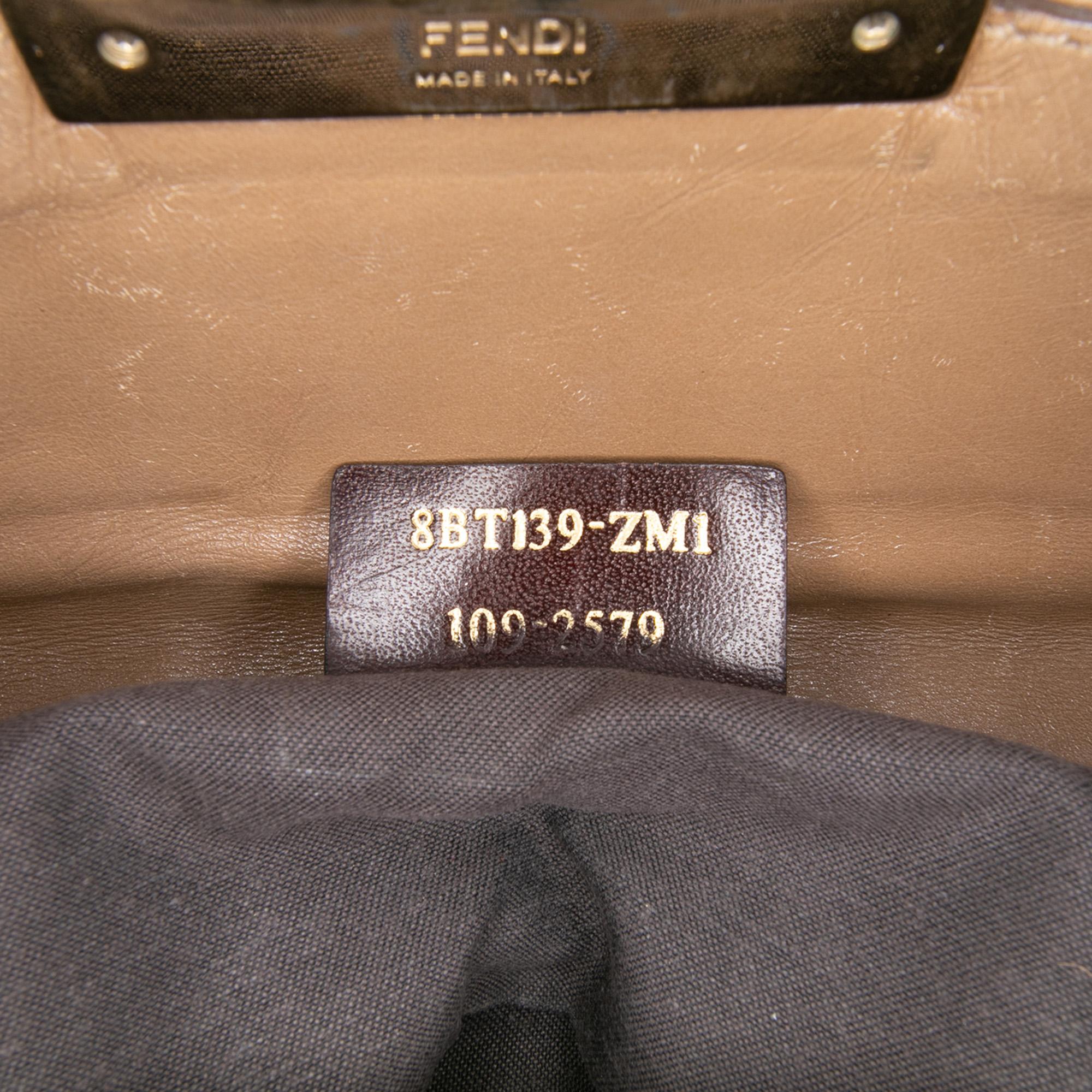 Fendi Leather Baguette Chain Flap