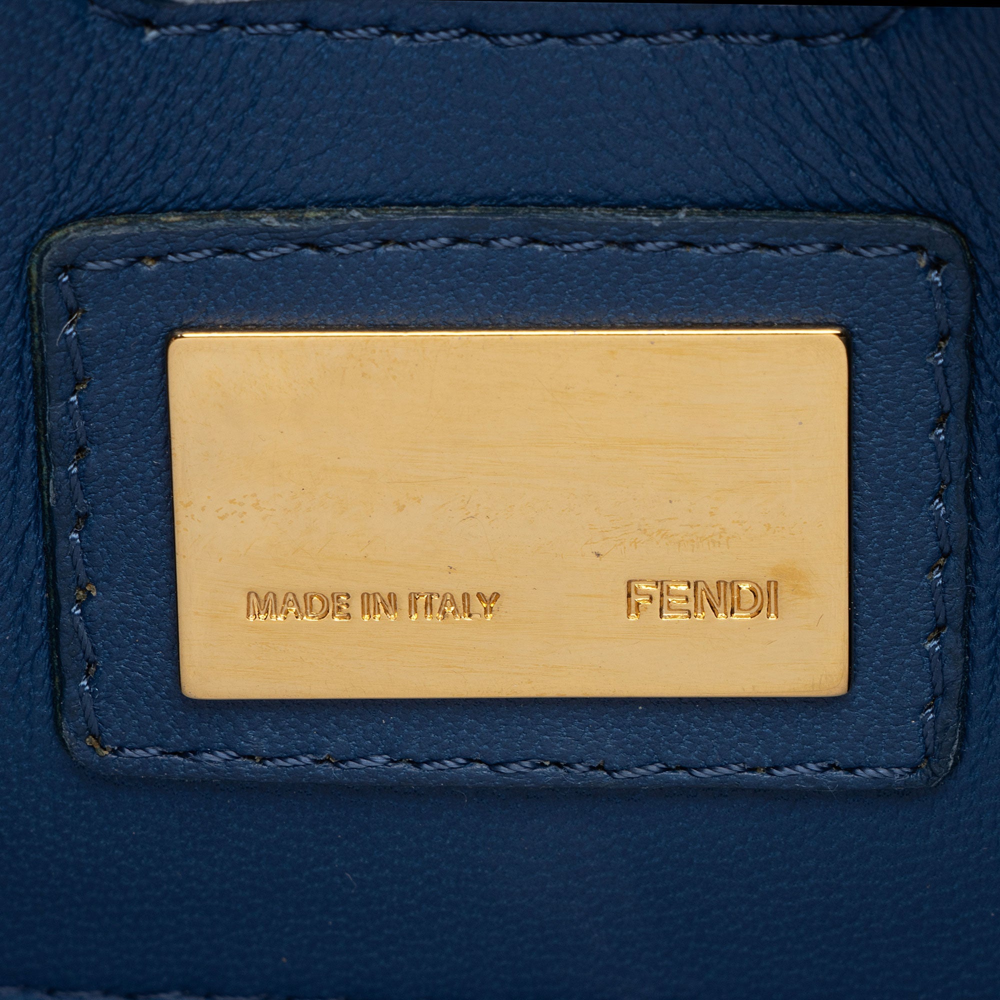 Fendi Leather Be Baguette Shoulder Bag