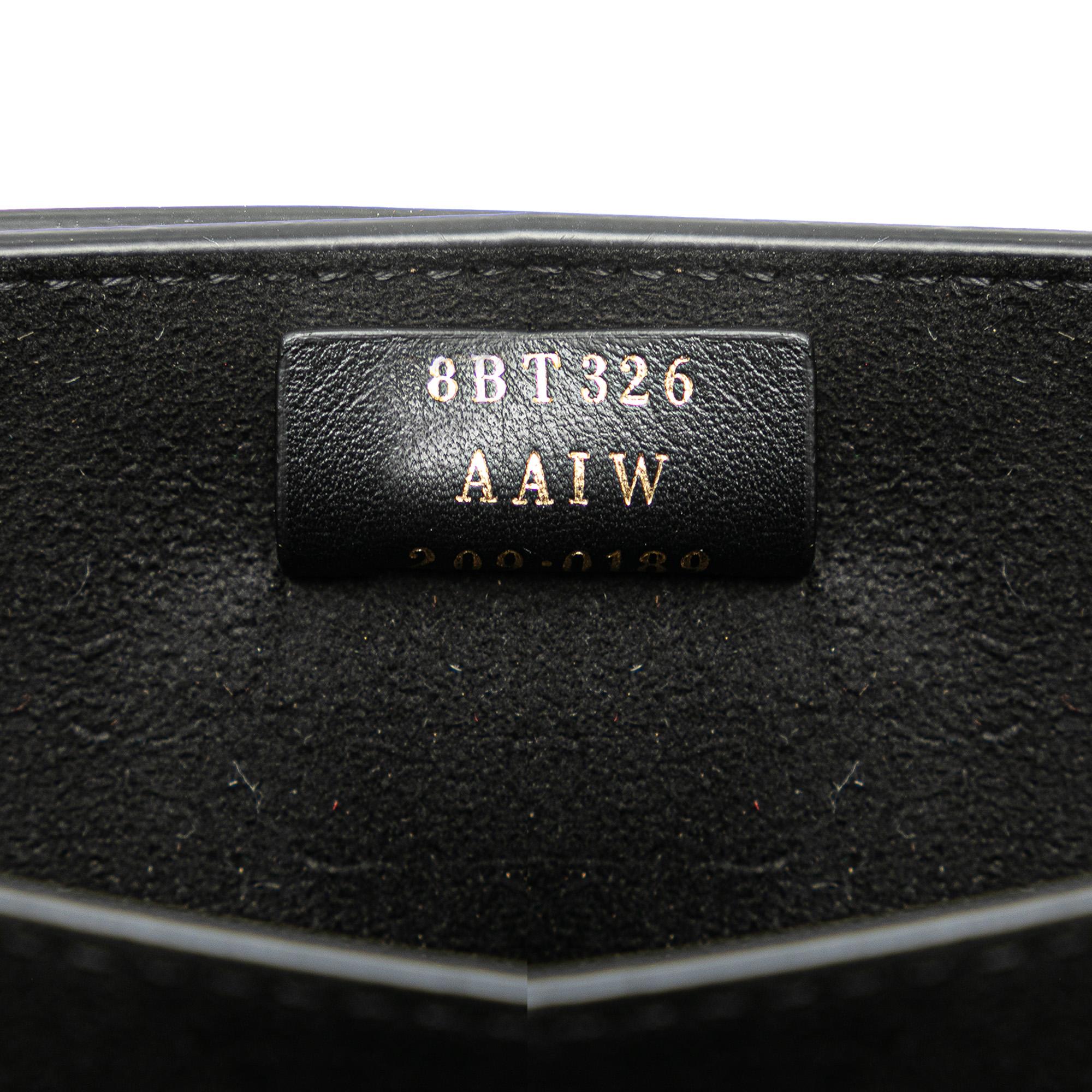 Fendi Leather Crystal Fab Crossbody