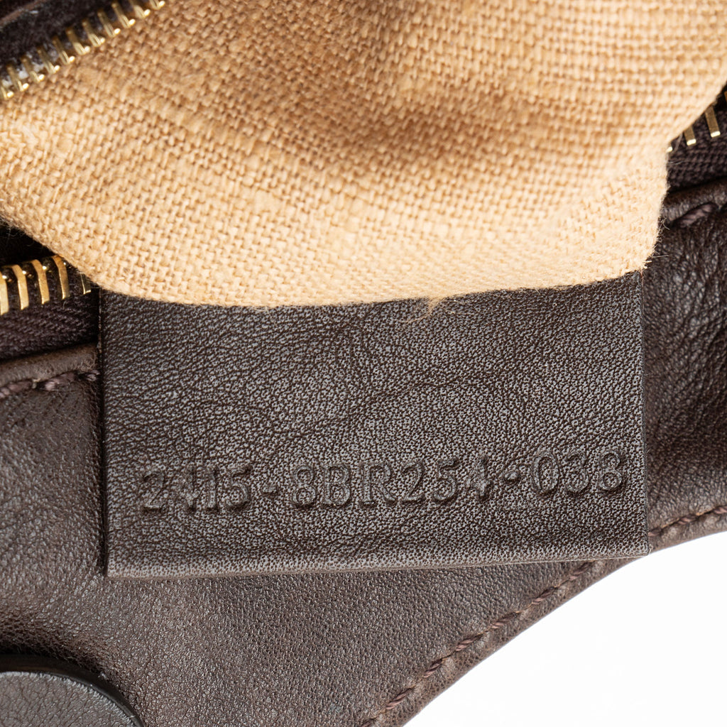 Fendi Leather Devil Trapezio Small Satchel