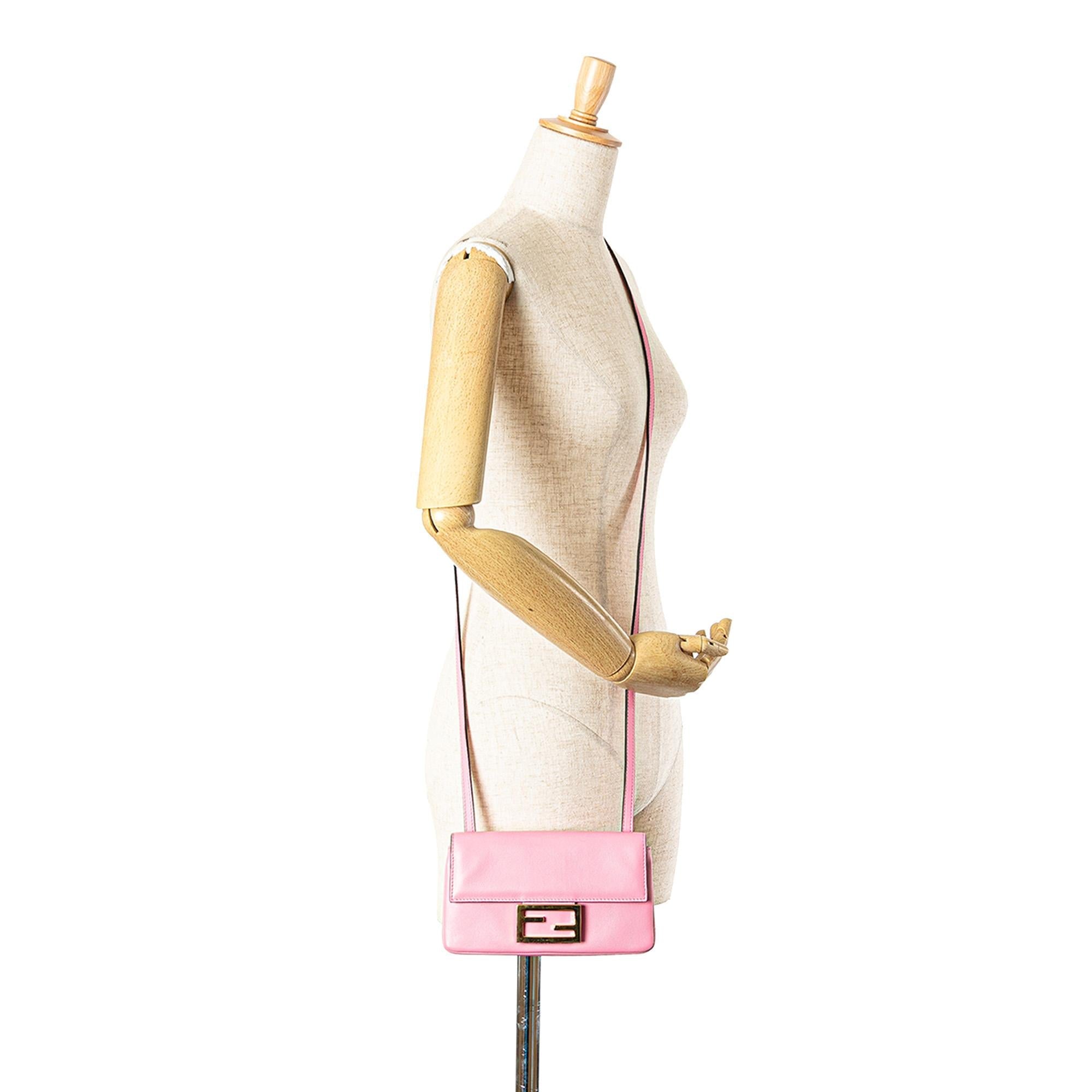 Fendi Leather Duo Baguette