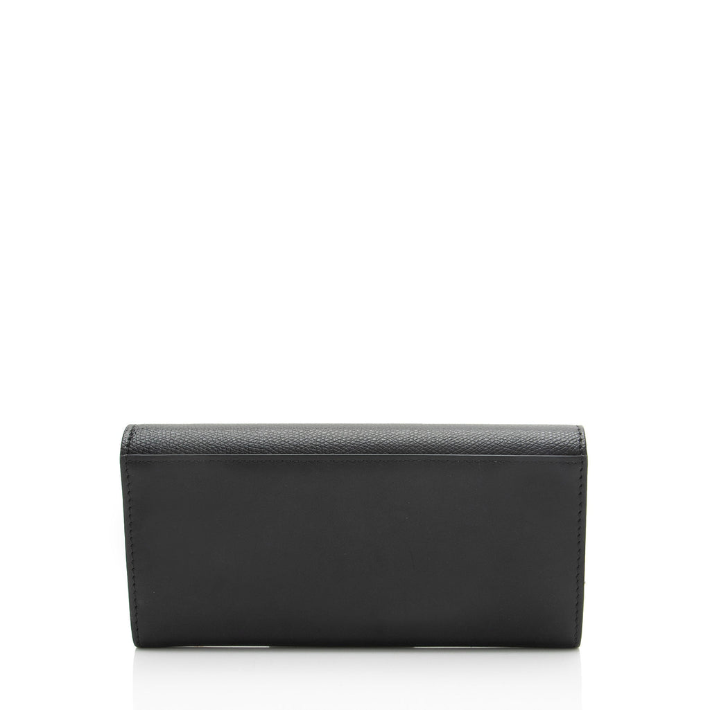 Fendi Leather FF Diamonds Continental Wallet on Chain