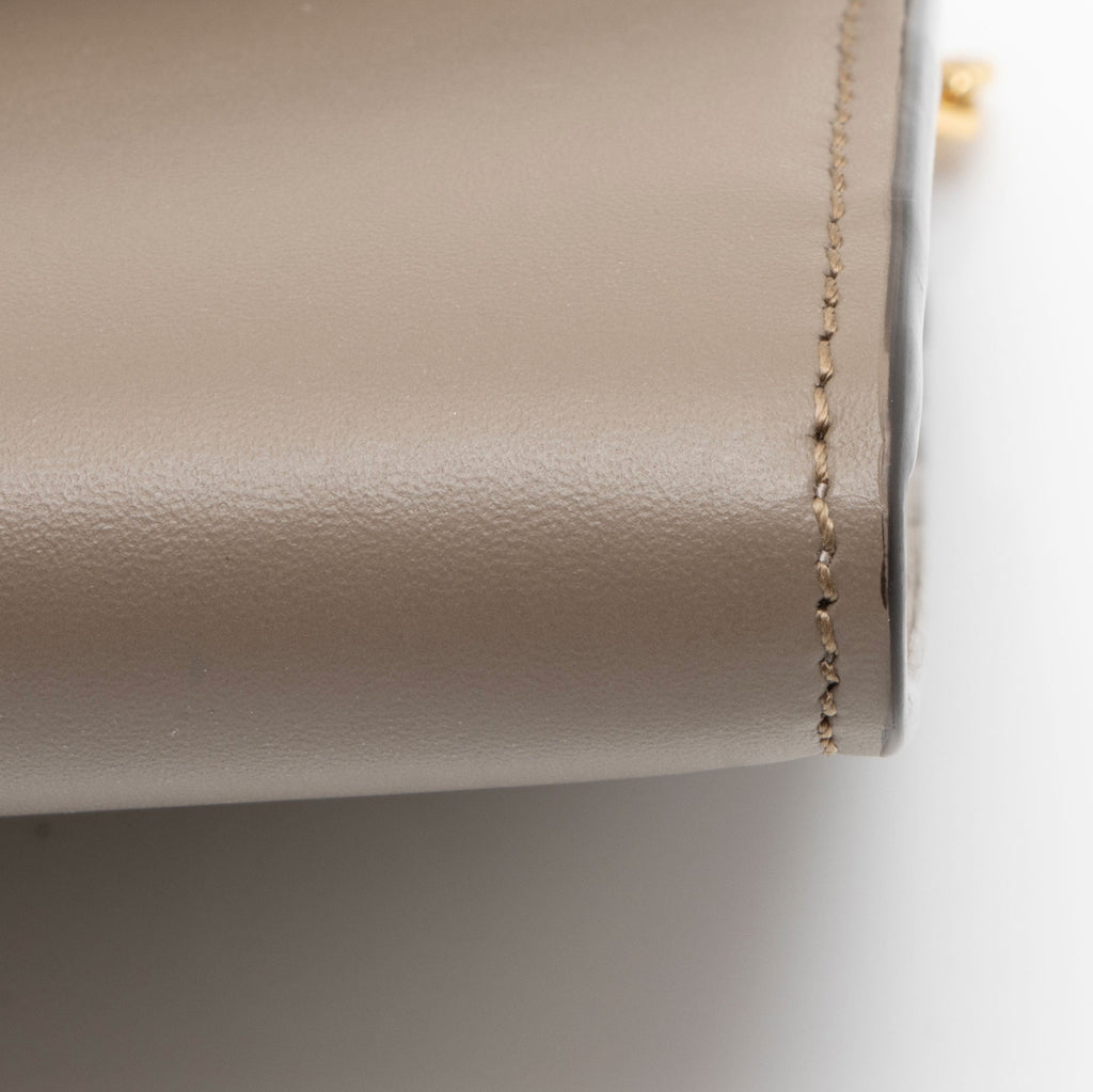 Fendi Leather FF Diamonds Continental Wallet with Chain