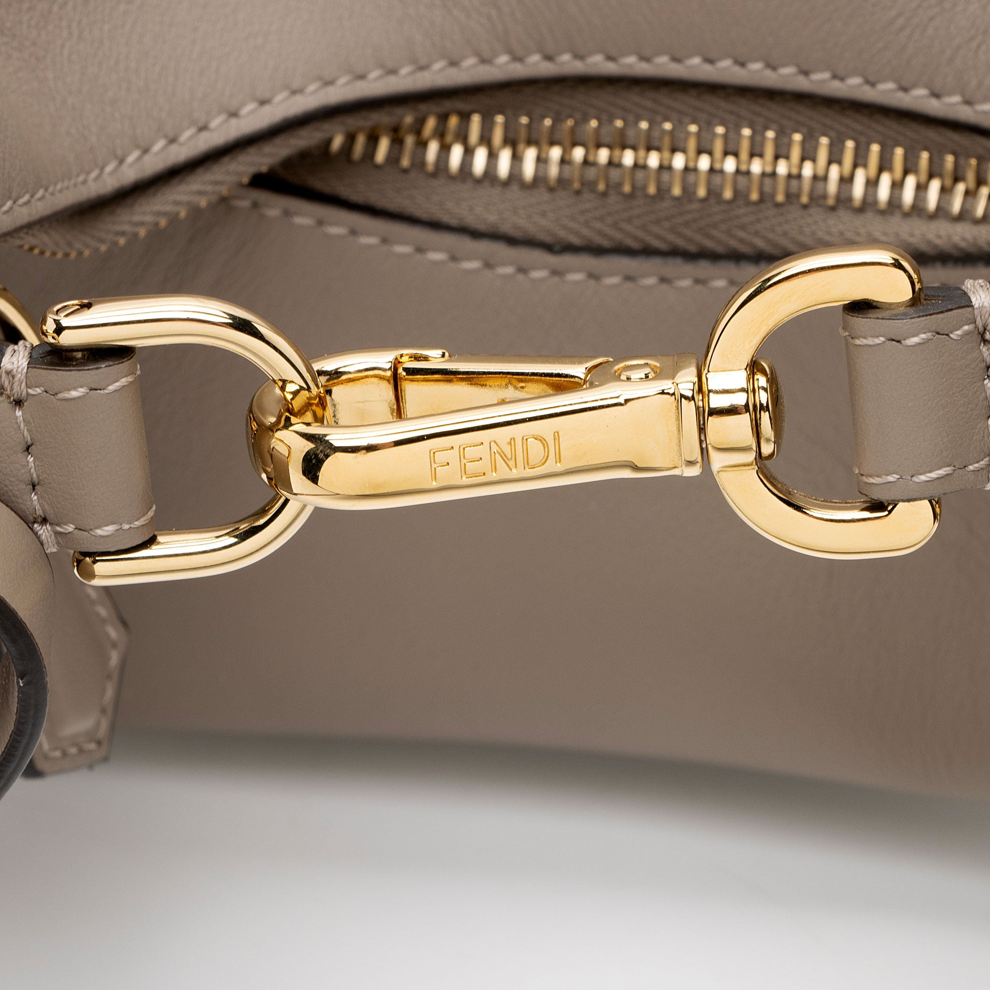Fendi Leather Fendigraphy Mini Hobo - FINAL SALE