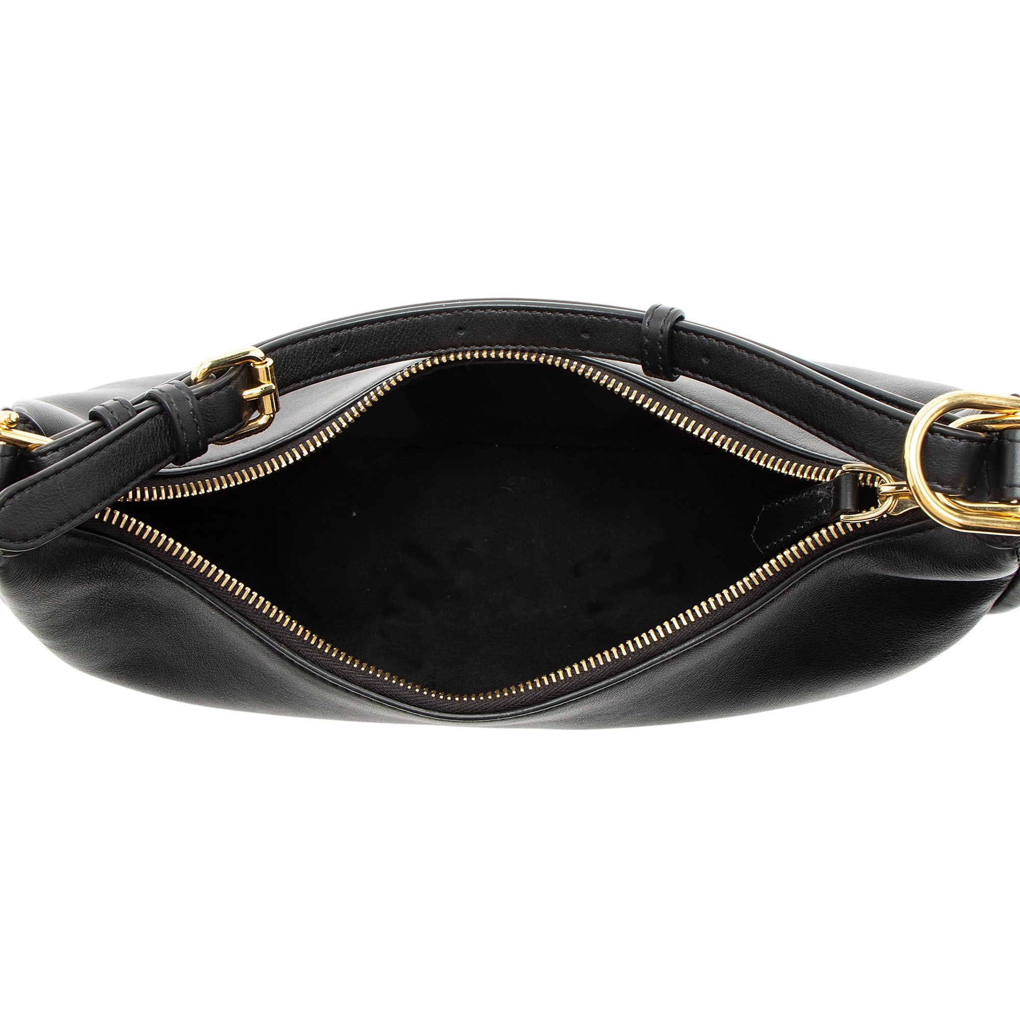 Fendi Leather Fendigraphy Small Hobo
