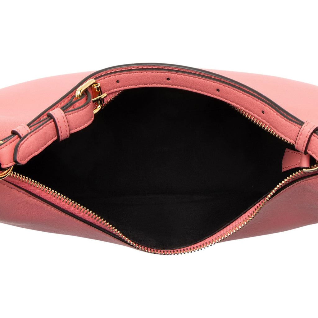 Fendi Leather Fendigraphy Small Hobo