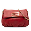 Fendi Leather Fendista Pochette Crossbody