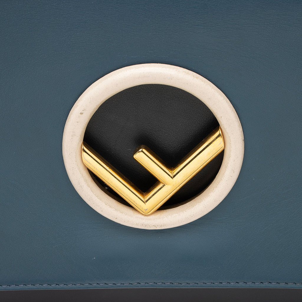 Fendi Leather Kan I F Medium Shoulder Bag