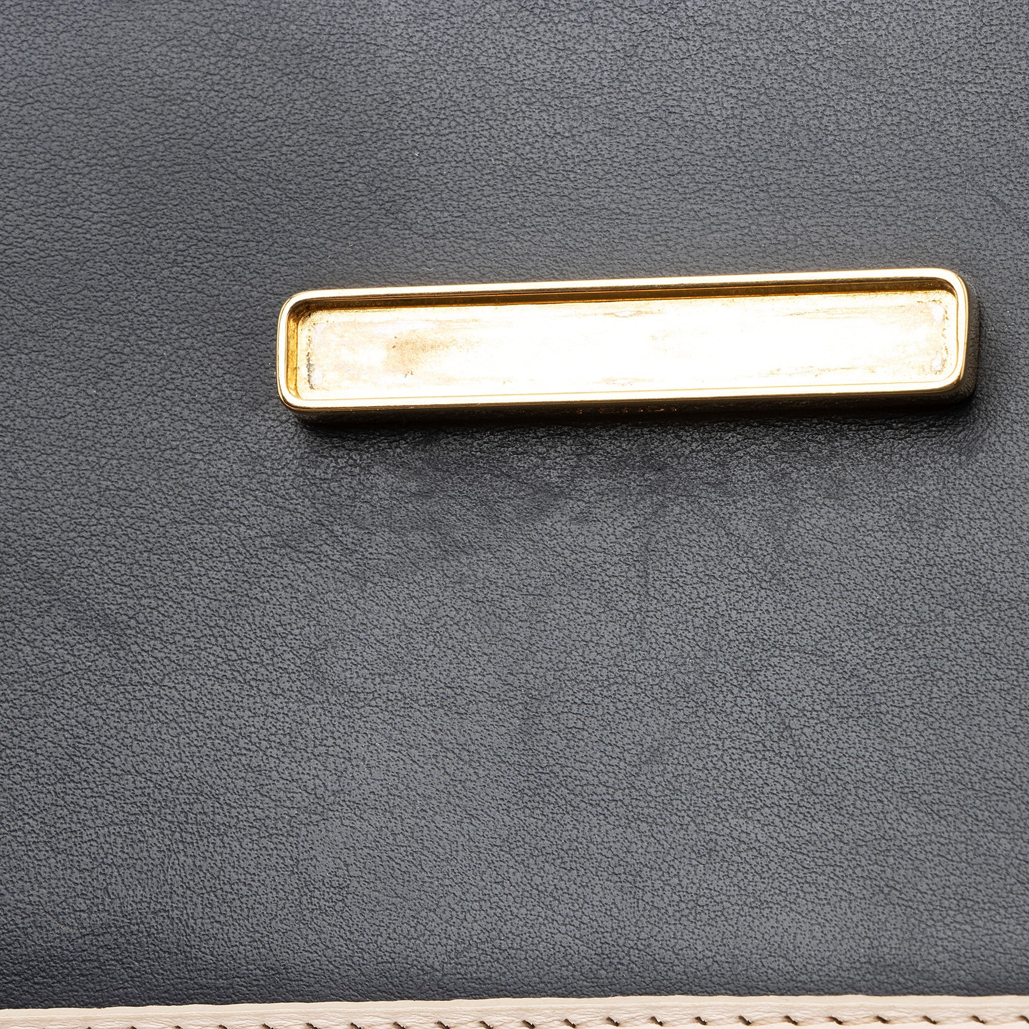 Fendi Leather Kan I F Medium Shoulder Bag