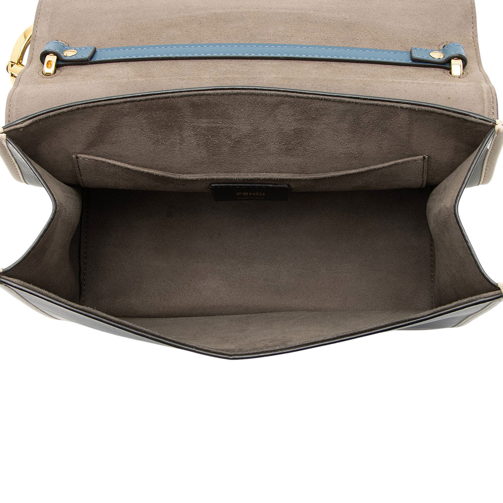 Fendi Leather Kan I F Medium Shoulder Bag