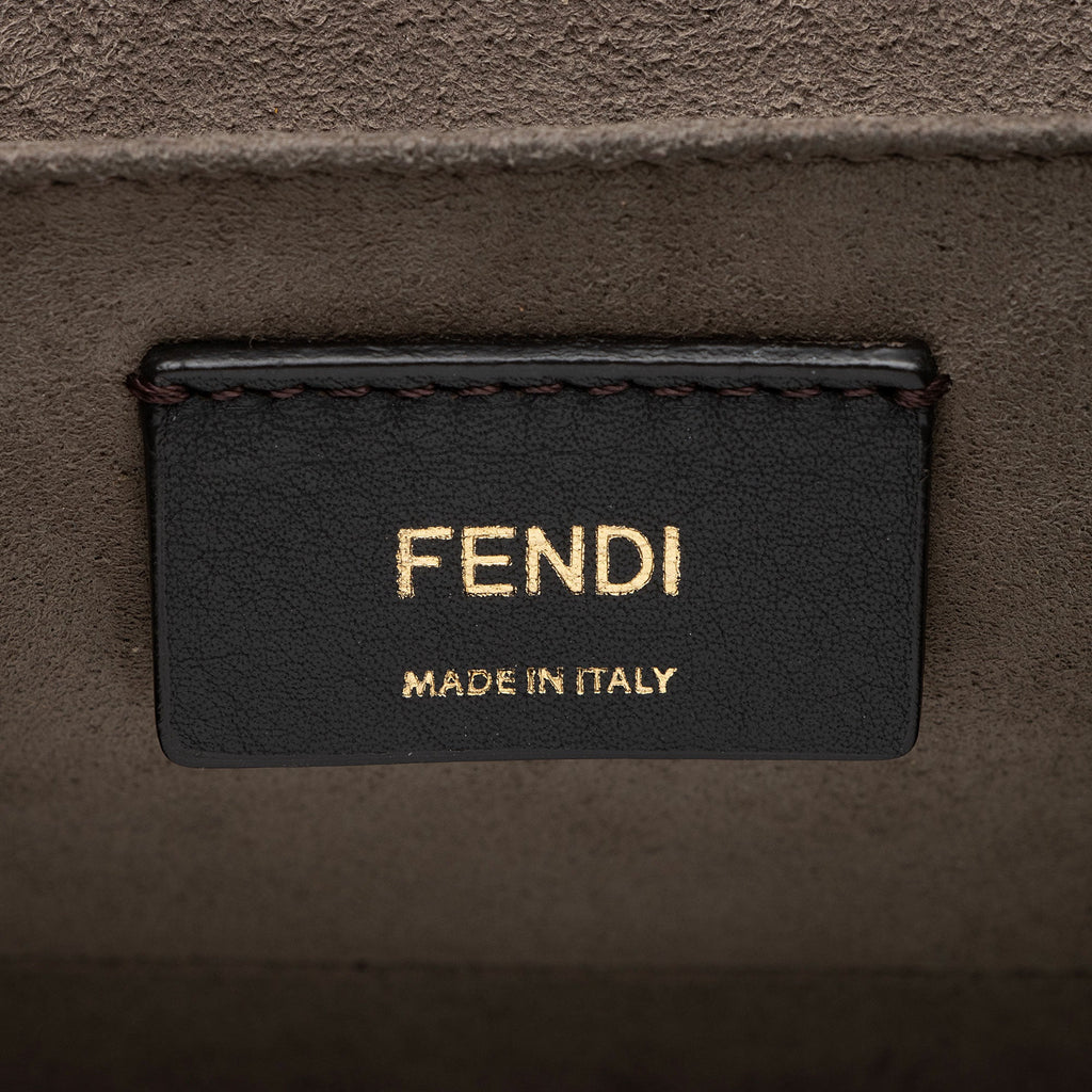 Fendi Leather Kan I F Medium Shoulder Bag