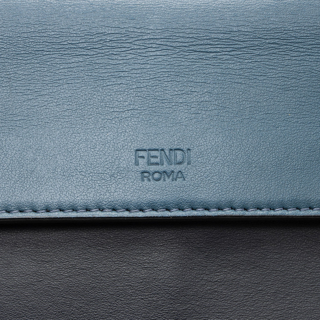 Fendi Leather Kan I F Medium Shoulder Bag