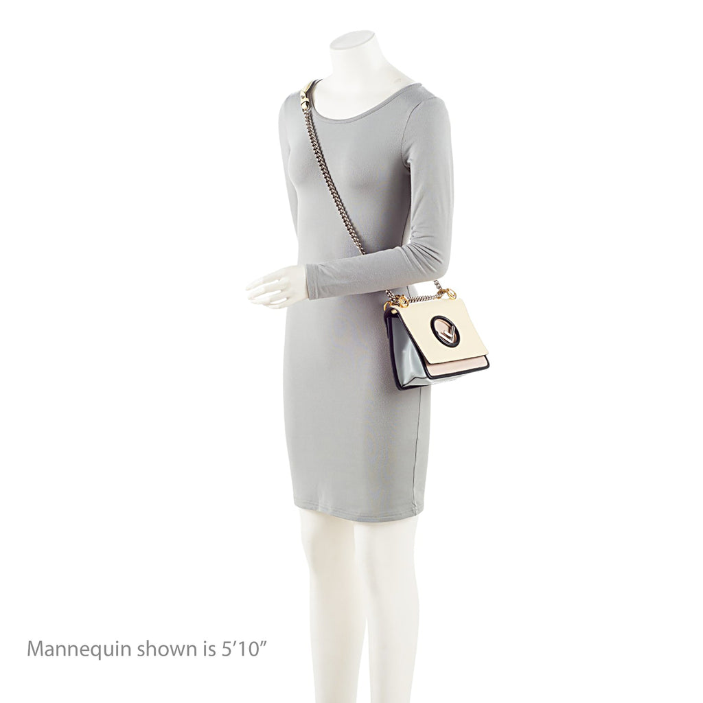 Fendi Leather Kan I F Small Shoulder Bag