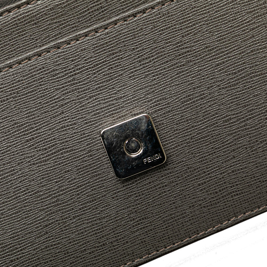 Fendi Leather Monster Eyes Wallet On Chain