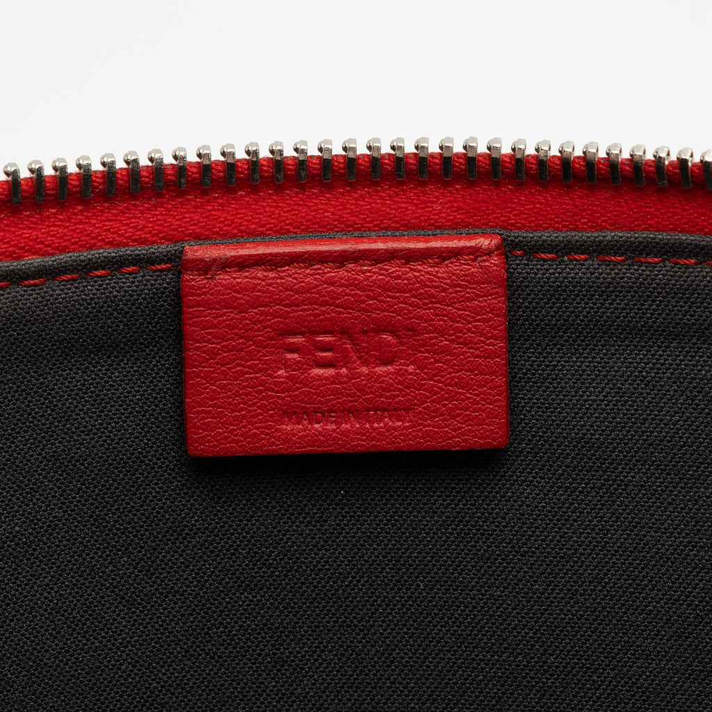 Fendi Leather Monster Zip Clutch (SHF-1L3C25)