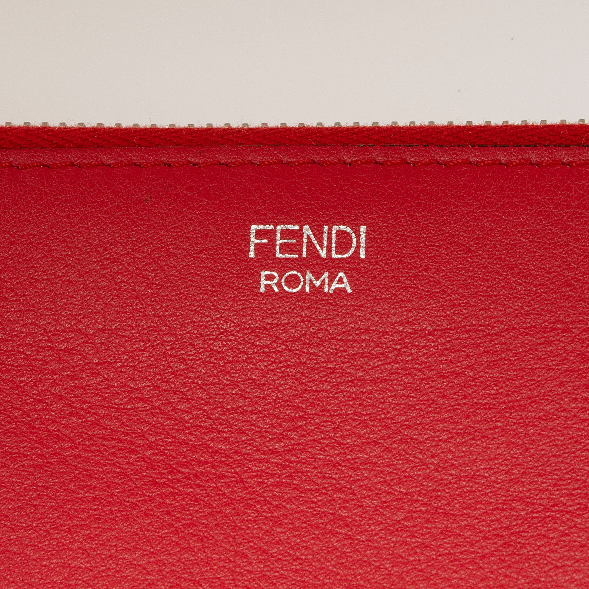 Fendi Leather Monster Zip Clutch (SHF-1L3C25)
