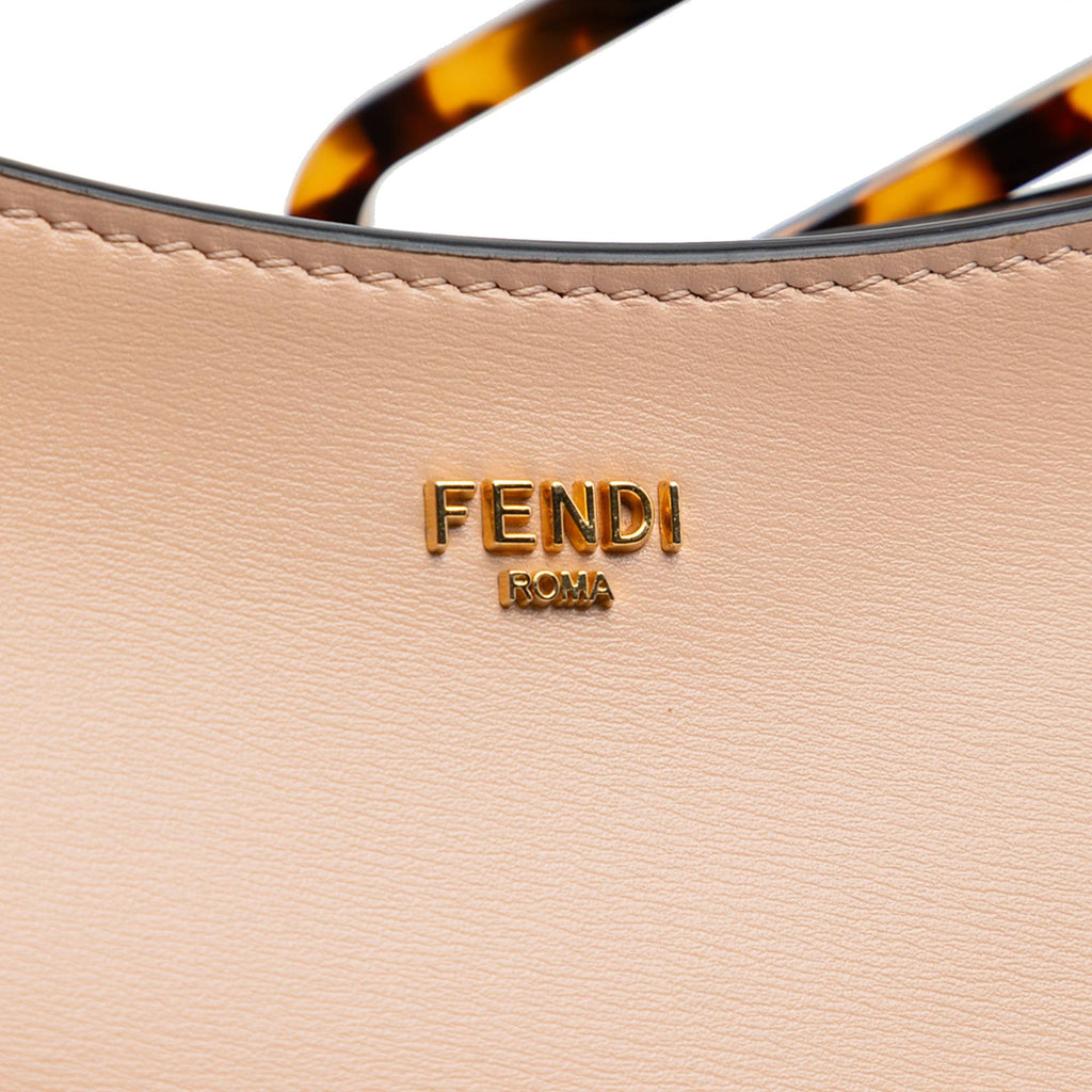 Fendi Leather O Lock Swing Satchel