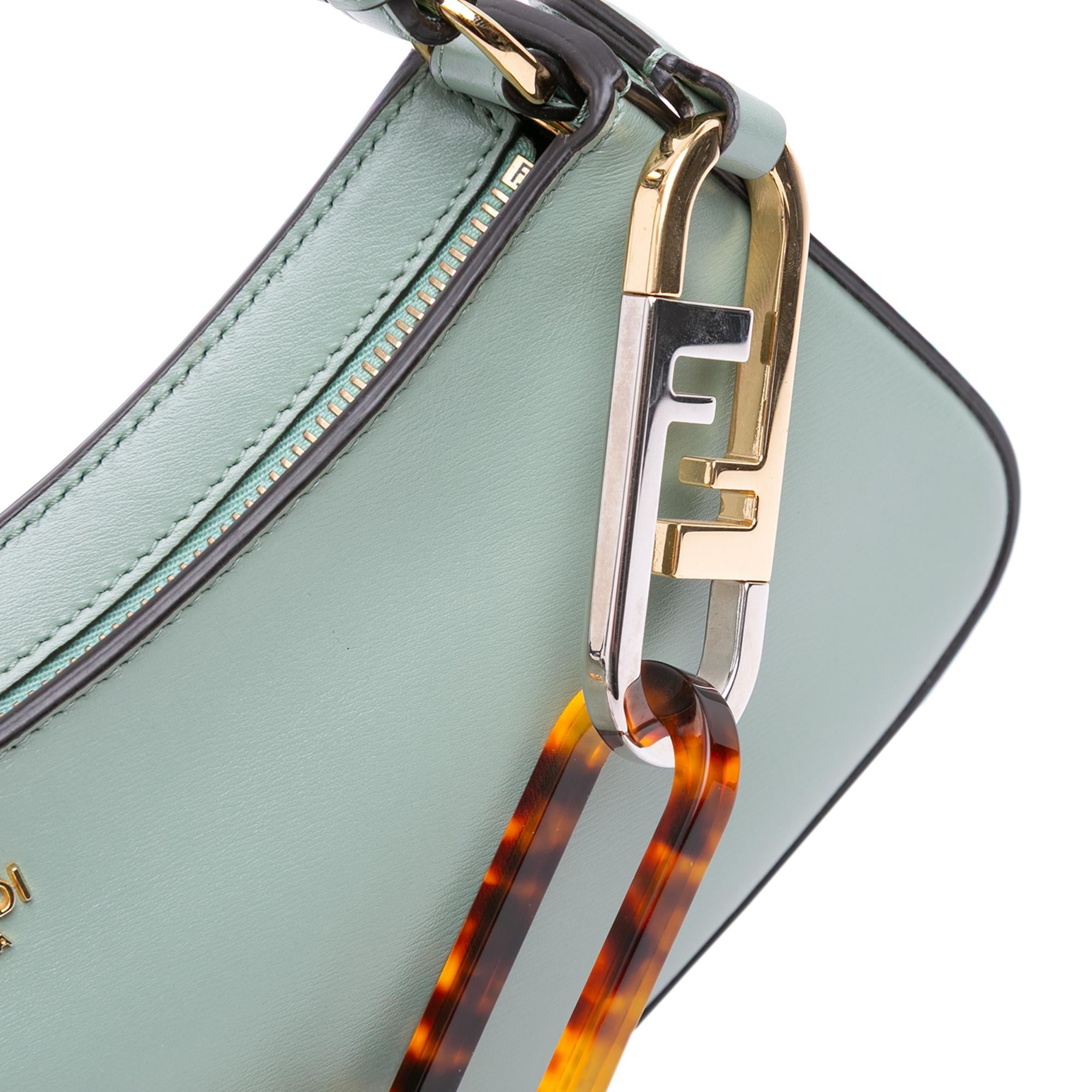 Fendi Leather O'lock Swing Satchel