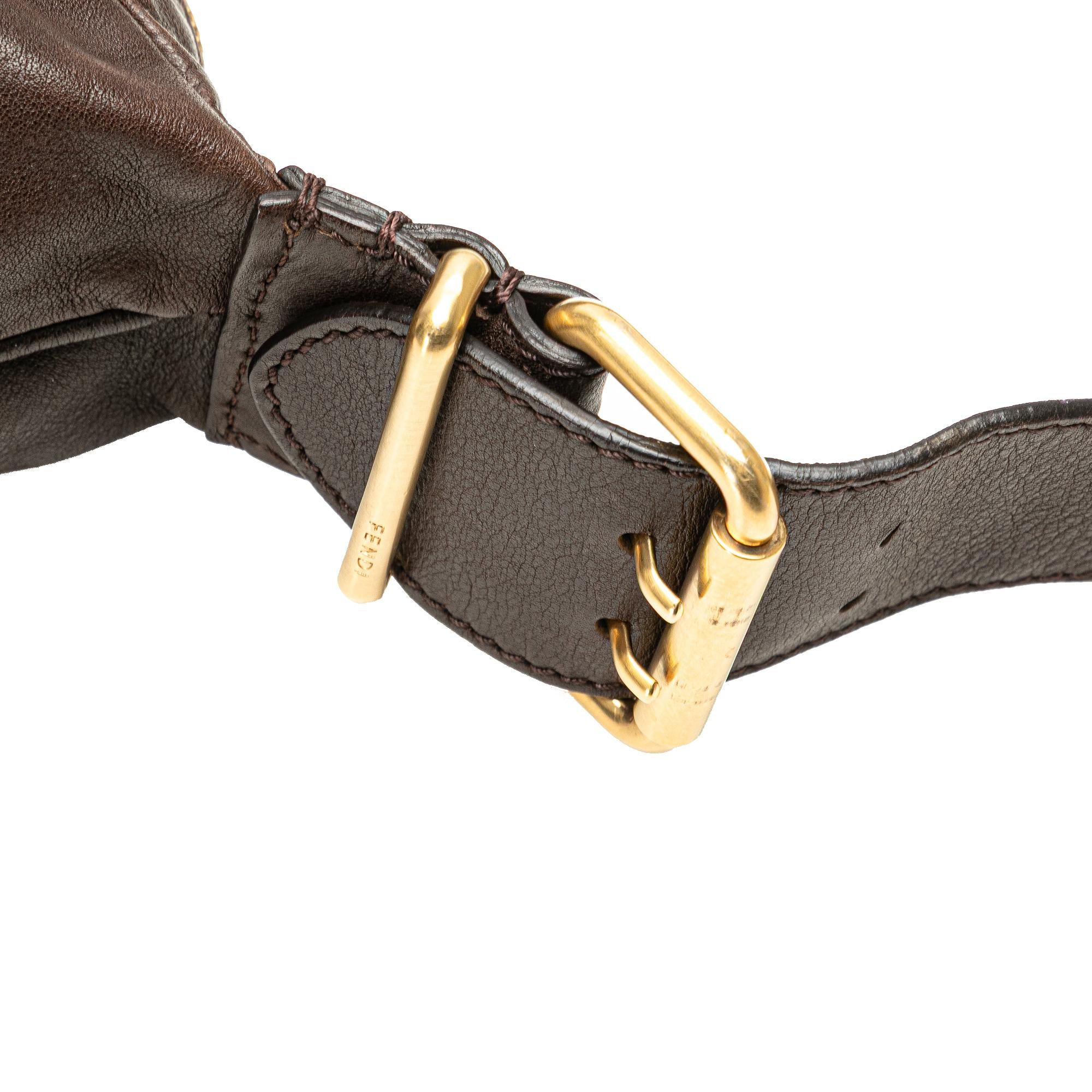 Fendi Leather Oyster Hobo