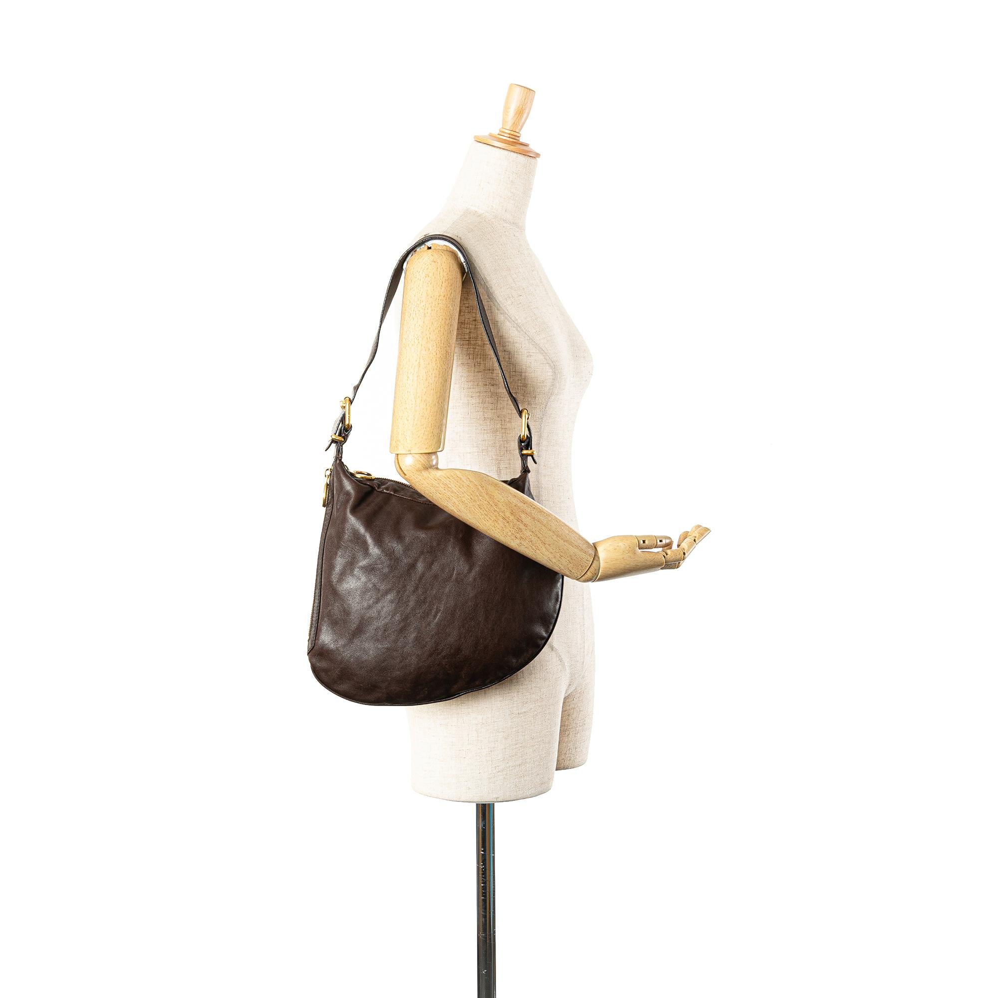 Fendi Leather Oyster Hobo