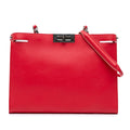 Fendi Leather Peekaboo Clutch Crossbody