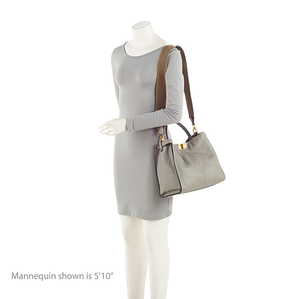 Fendi Leather Peekaboo X Lite Medium Satchel
