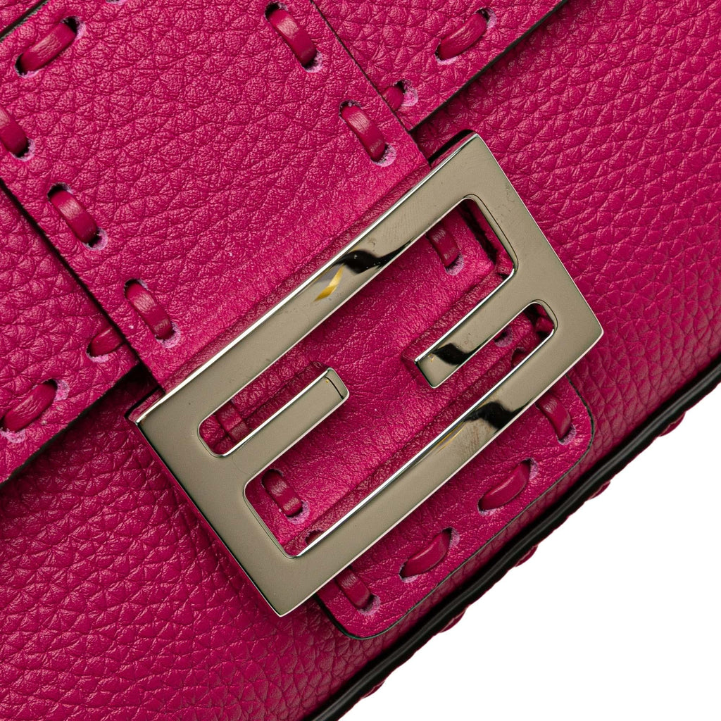 Fendi Leather Selleria Baguette Satchel